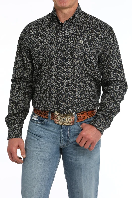 CINCH NAVY RING LONG SLEEVE SHIRT