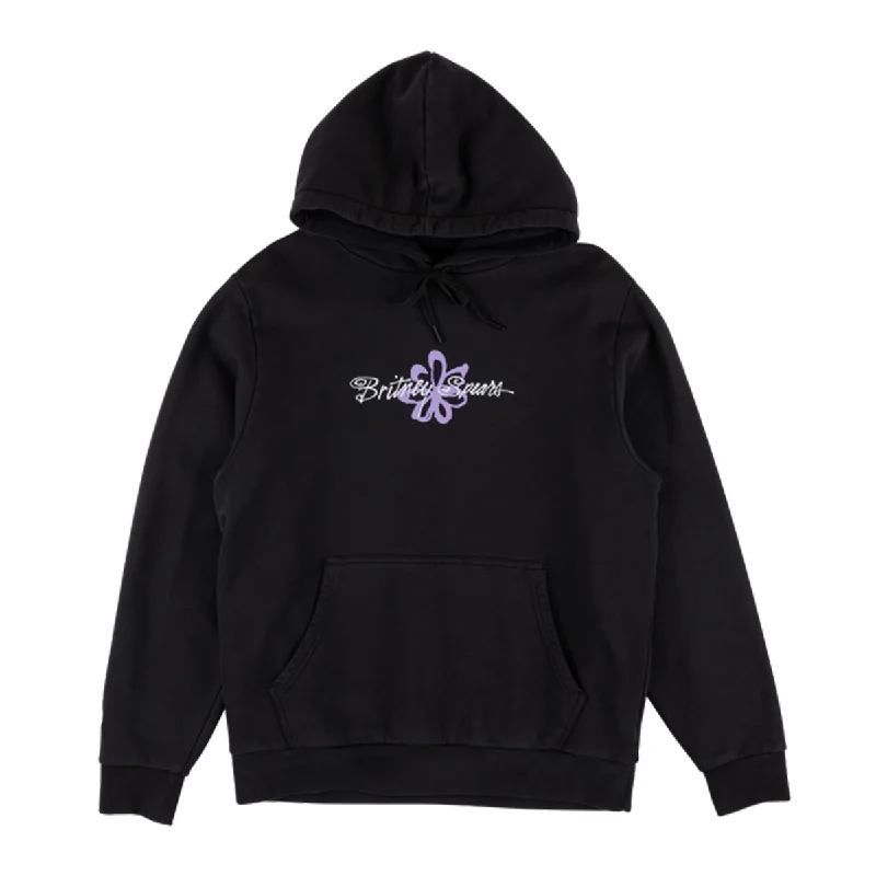 Welcome x Britney Flower Hoodie - Black