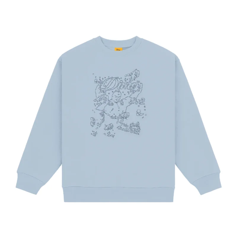 Dime Genie Crewneck - Stone Ice