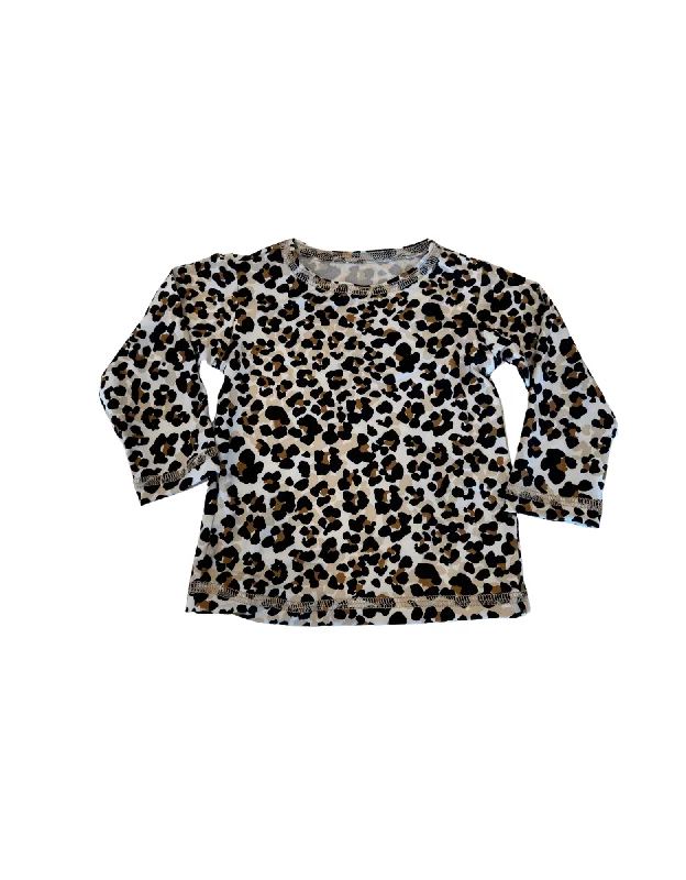 Tan Leopard Long Sleeve Top