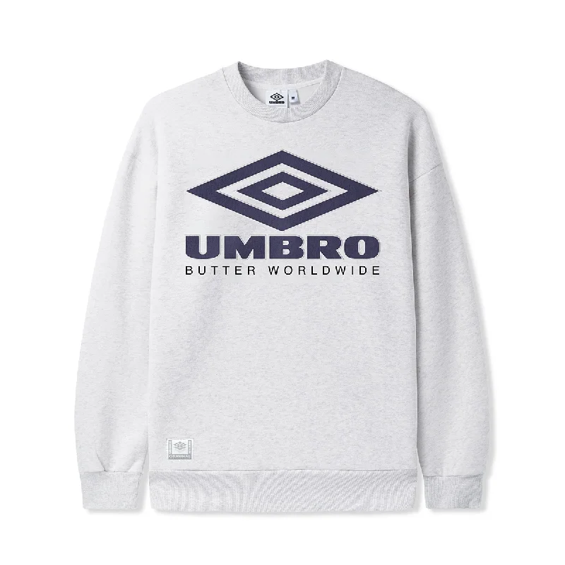 Butter x Umbro Logo Crewneck Sweatshirt - Ash