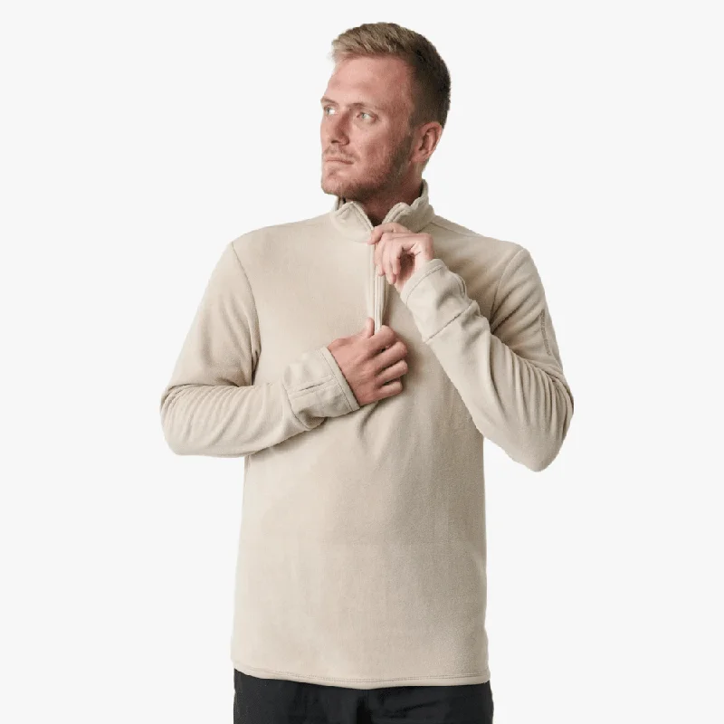 Salomon Mens Kabru 1/4 Zip Sweater Taupe