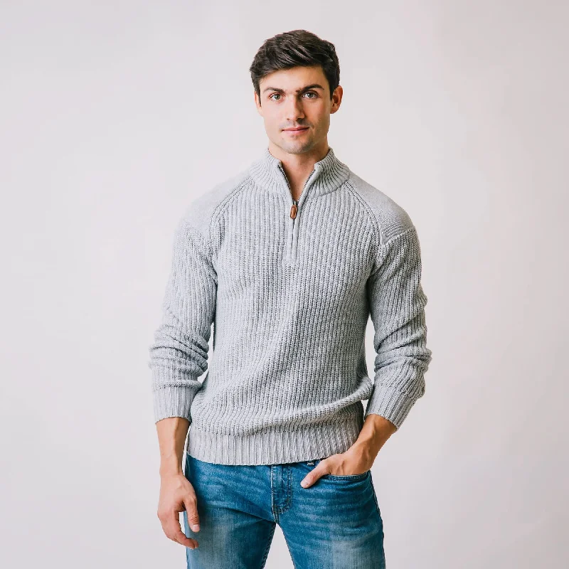 Half Zip Raglan Sweater