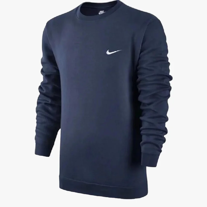 Nike Mens Club Ft Crew Sweater Navy