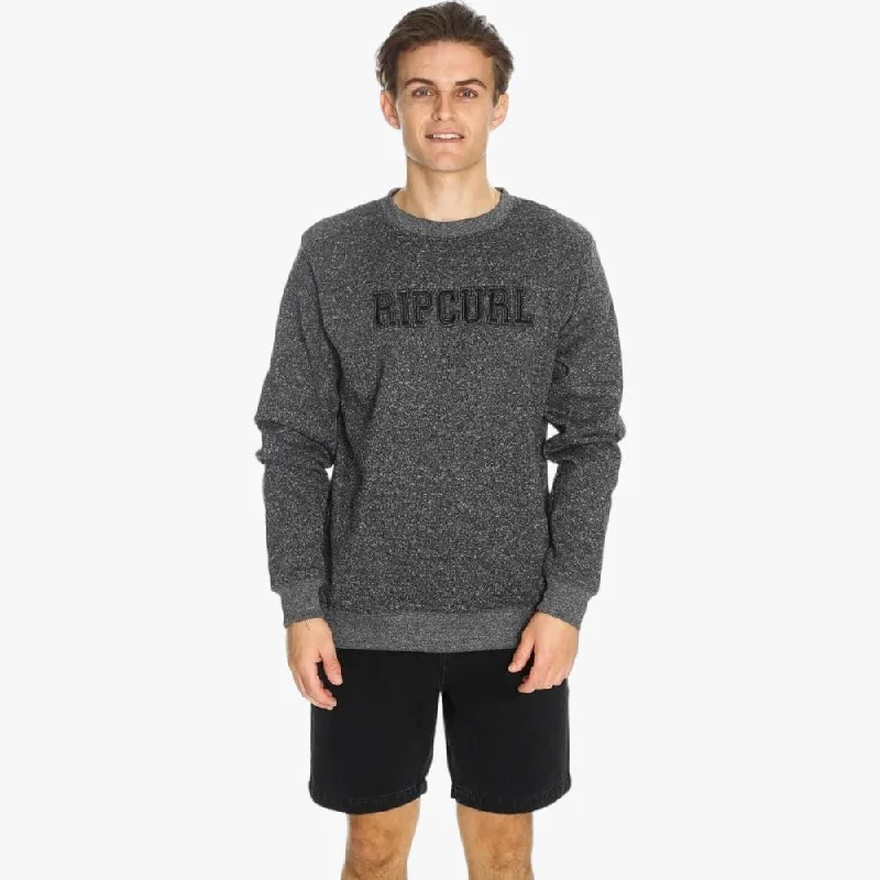 Ripcurl Mens College Cat Crew Sweater Charcoal