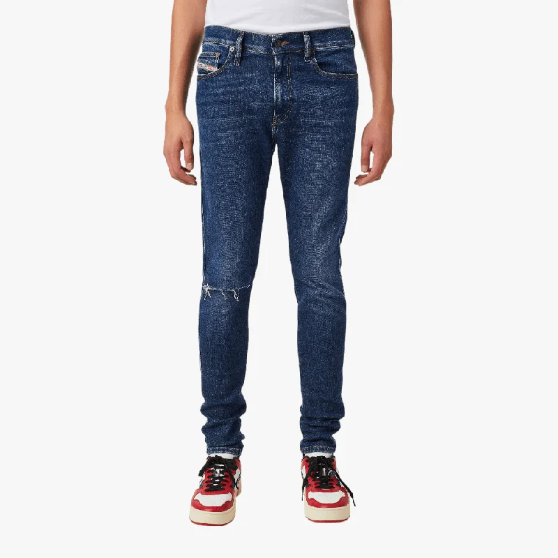 Diesel Mens D Istort Skinny Jean Indigo