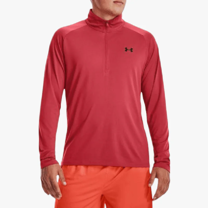 Under Armour Mens Tech 1/2 Zip Sweater 638 Red