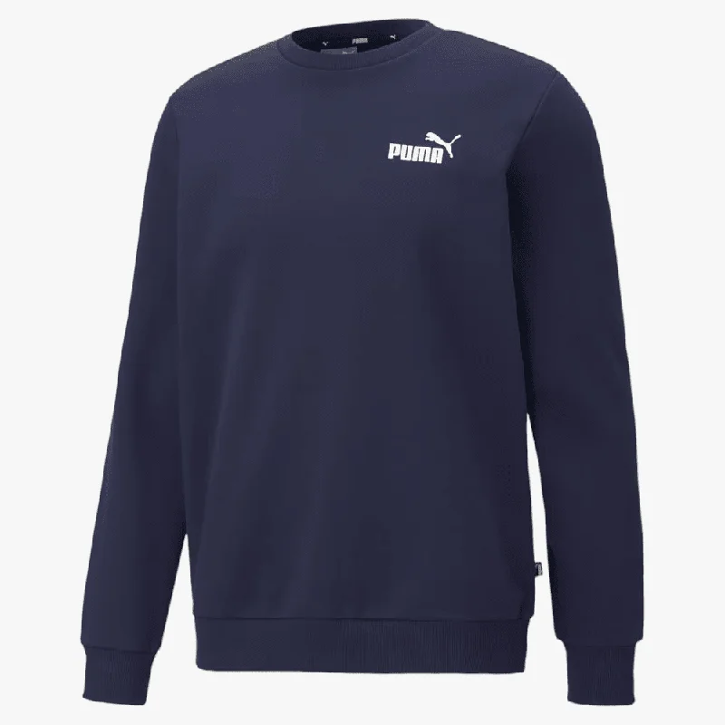 Puma Mens Ess Small Logo Crew Sweater Fl Blue