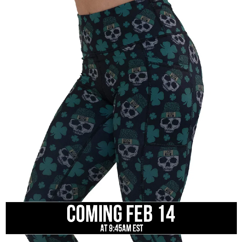 Shamrock Skulls Leggings