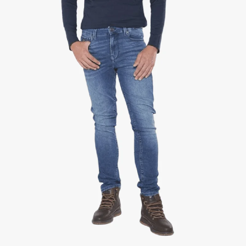 Guess Mens Slim Tapper Jean Mid Wash