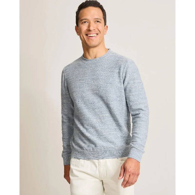 Tommy Bahama Men's Salerno Point Crew Sweater - Denimblau Heather