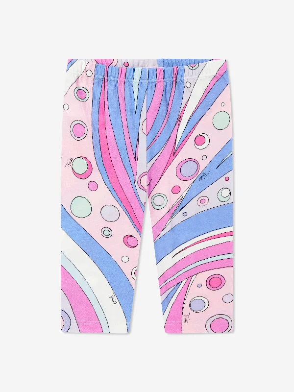 Baby Girls Fontane Print Leggings in Pink