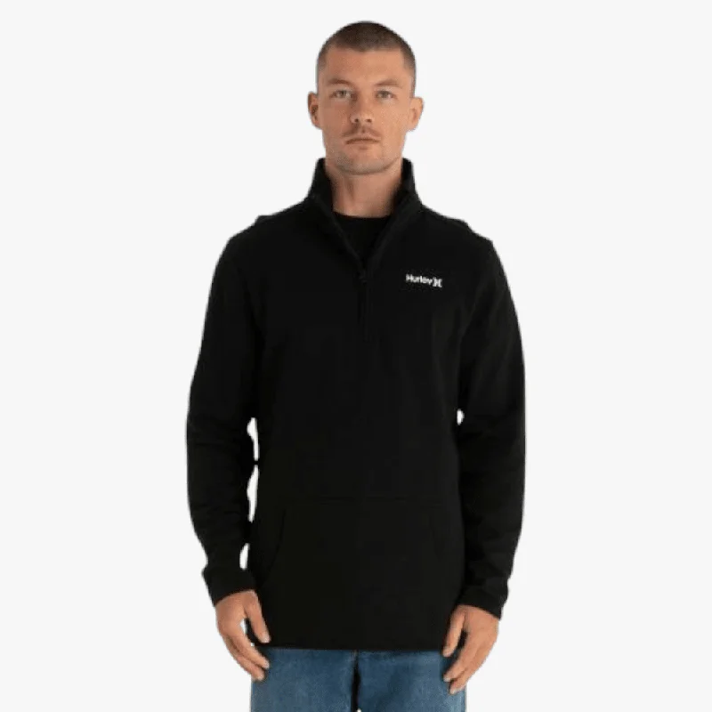 Hurley Mens One & Only Track Sweater Black