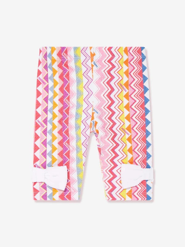 Baby Girls Zigzag Leggings in Multicolour