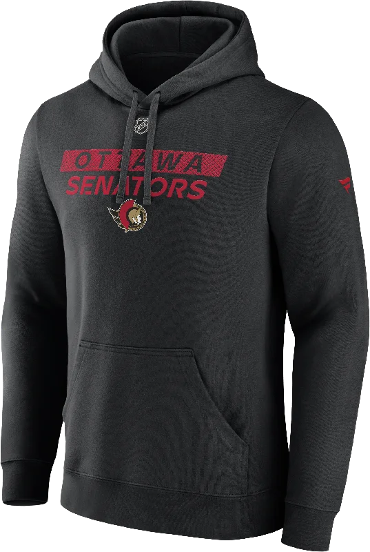 Authentic Pro '24 Senators Black PO Hoody (Fanatics)