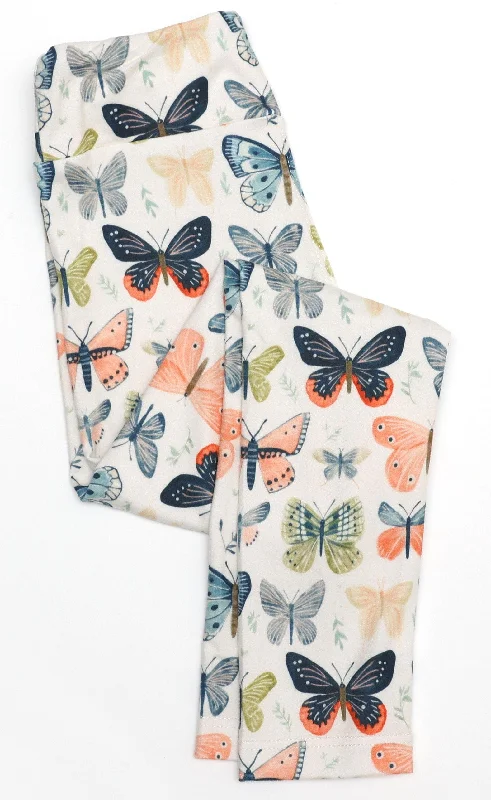 Sweet Summer Wings of a Butterfly - Adult & Kids Casual Cloud Soft Yoga Band Leggings