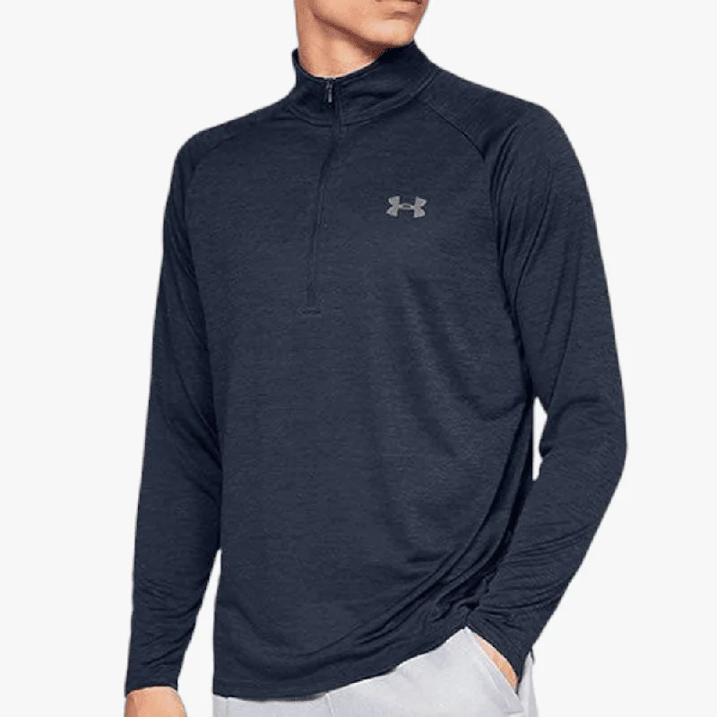 Under Armour Mens Tech 1/2 Zip Sweater Navy Mel