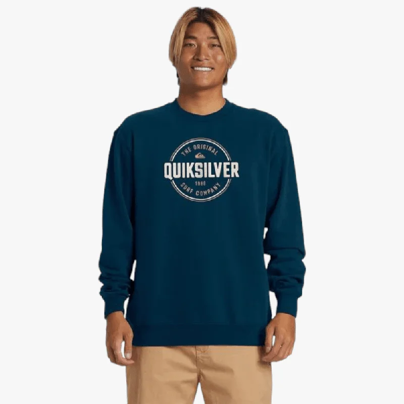 Quiksilver Mens Circle Up Crew Sweater Midnight Navy