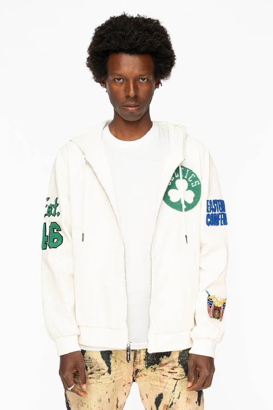 CELTICS VEGAN HOODIE ZIP UP