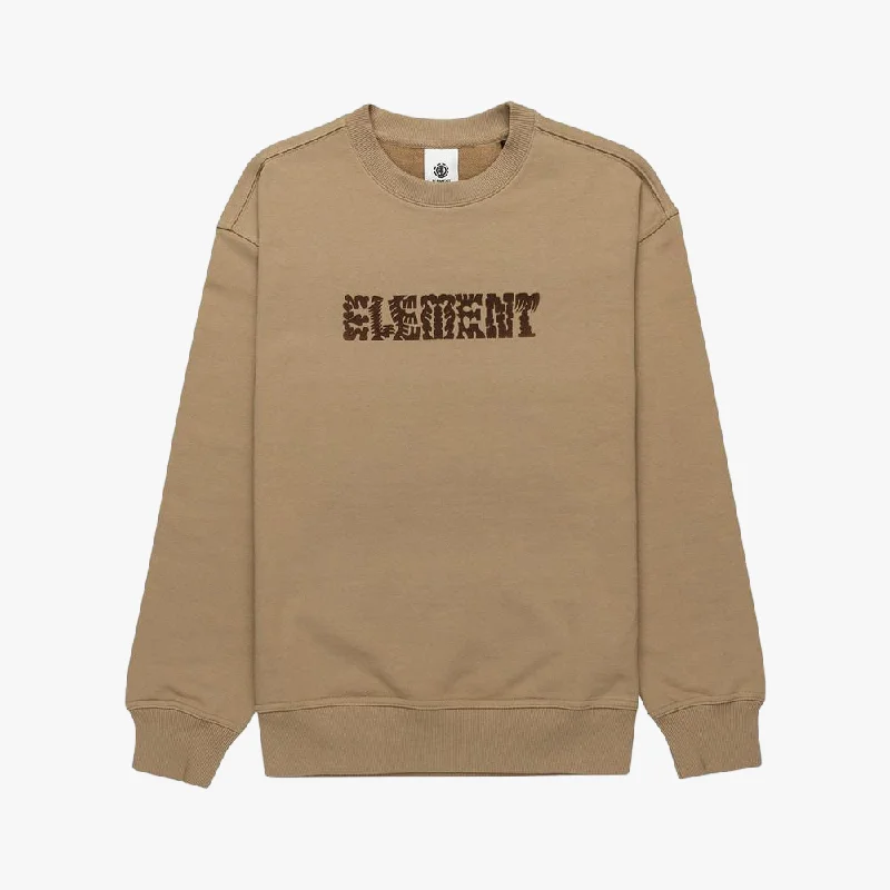 Element Mens Cornell Cipher Cr Sweater Khaki