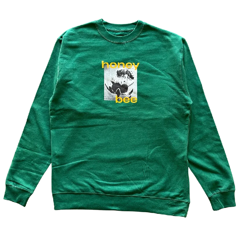 Honey Bee and Flowers v3 Crewneck