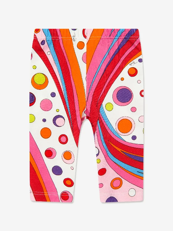 Baby Girls Fontane Print Leggings in Red