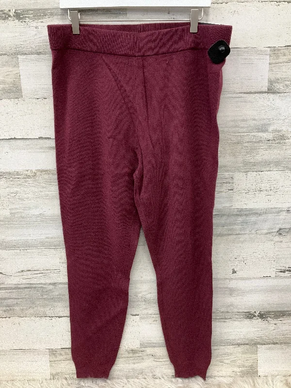 Pants Leggings By Torrid In Maroon, Size: 2x