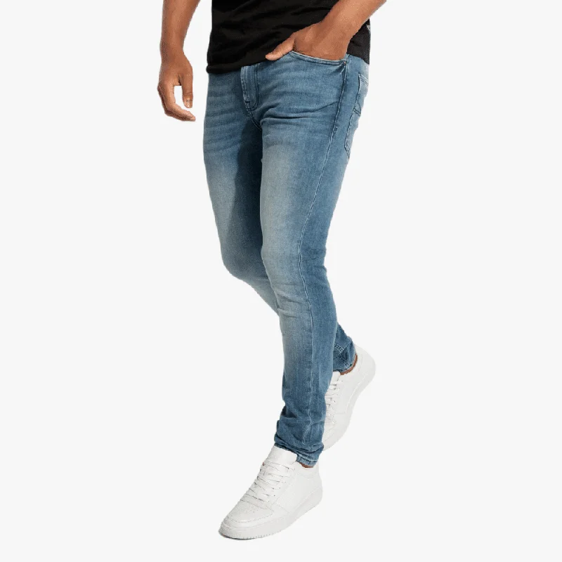 Guess Mens Super Skinny Jean Mid Wash