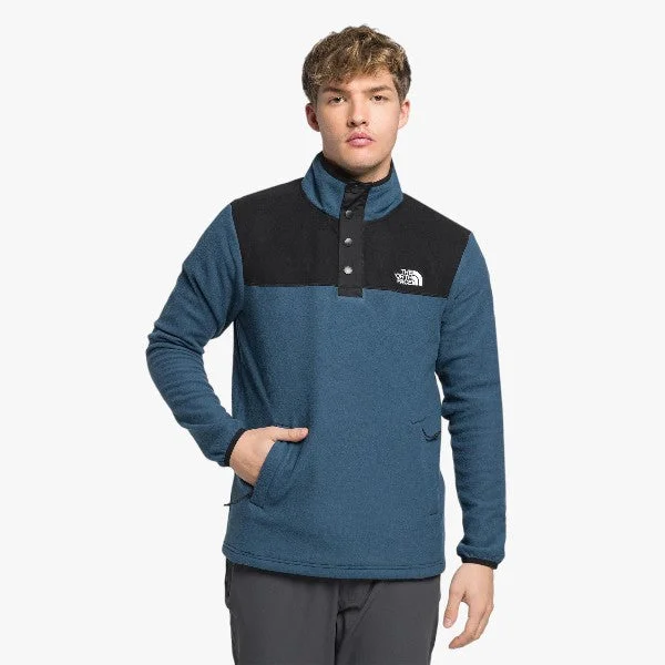 The North Face Home safe Snap Neck Fleece Pullover Blue Black