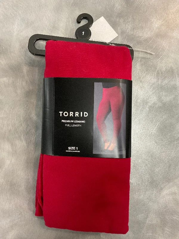 Pants Leggings By Torrid In Red, Size:1X