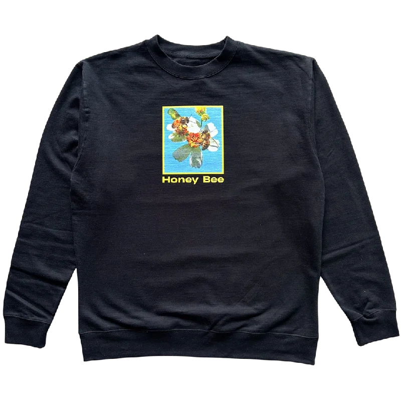 Honey Bee and Flowers v5 Crewneck