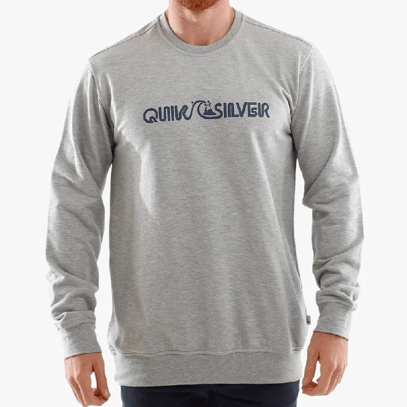 Quiksilver Mens Lightening Express Crew Sweater Grey Heather