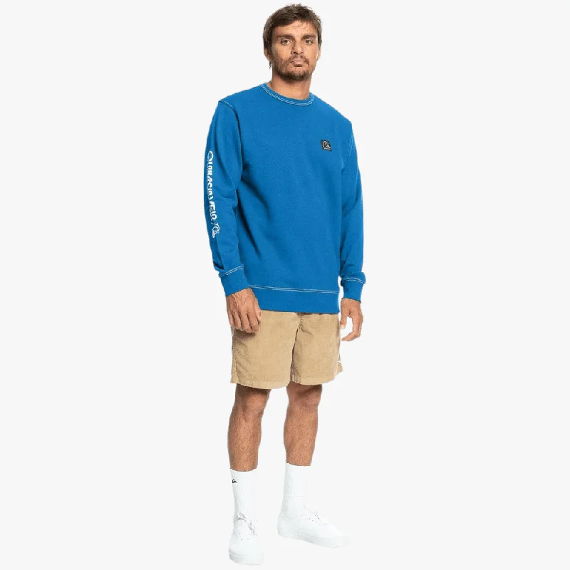 Quiksilver Mens Original Crew Sweater Vallarata Blue