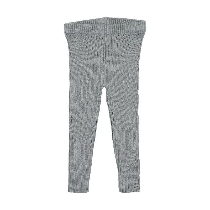 LIL LEGS LIGHT BLUE KNIT LONG LEGGINGS [FINAL SALE]