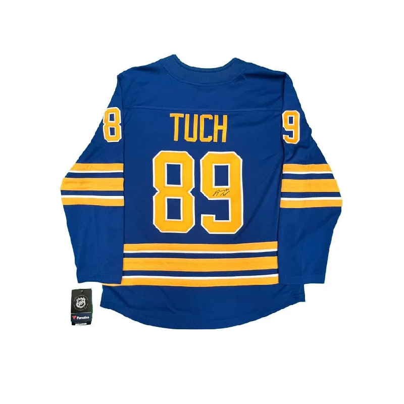 Alex Tuch Signed Buffalo Sabres Blue Fanatics Licensed Player Jersey