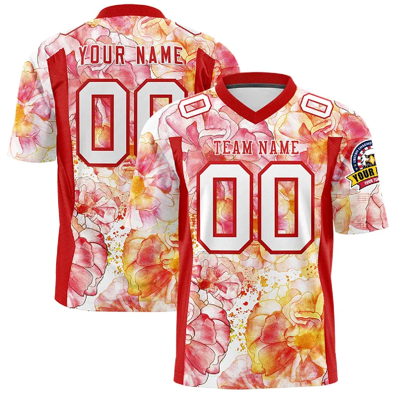 Custom Personalized Printed Graffiti Pattern Design Authentic Football Jersey