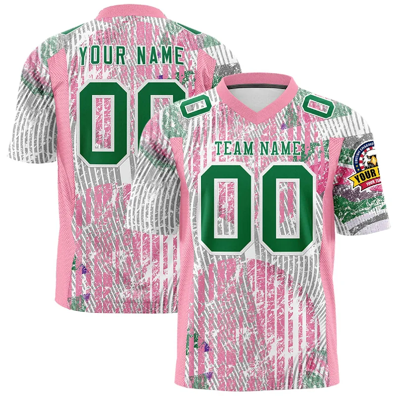 Custom Personalized Printed Graffiti Pattern Design Authentic Football Jersey