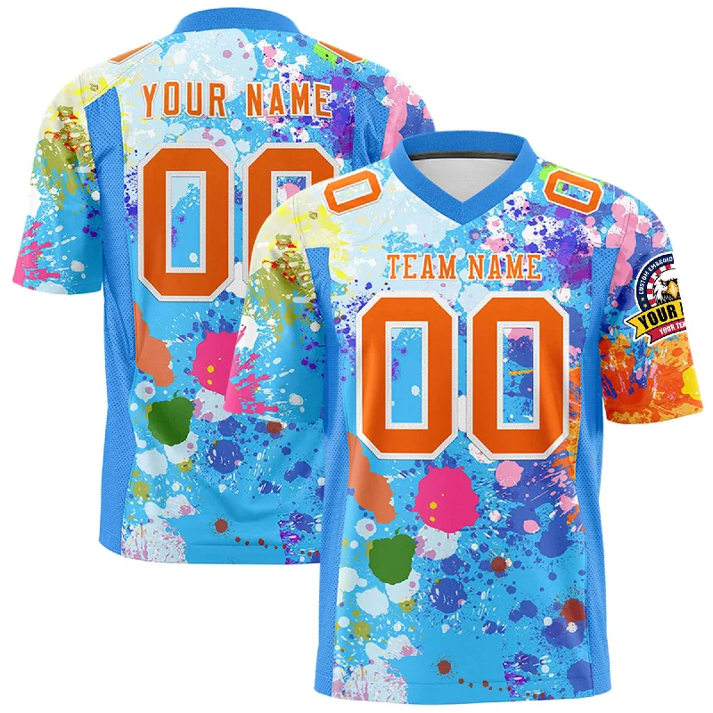 Custom Personalized Printed Graffiti Pattern Design Authentic Football Jersey