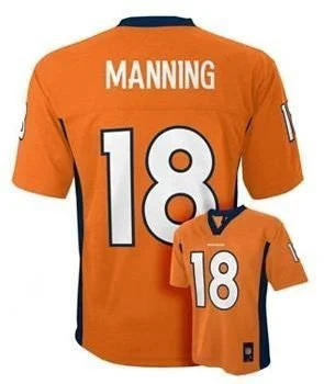 Peyton Manning #18 Denver Broncos Orange Youth Mid-Tier Jersey