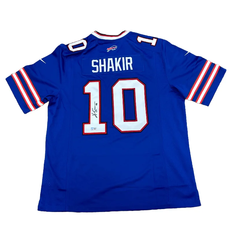 Khalil Shakir Signed Buffalo Bills Nike Authentic Blue Jersey