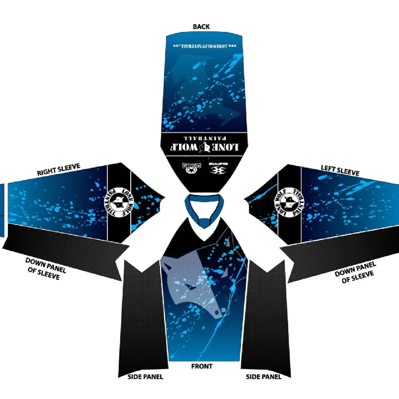 Lone Wolf Jersey - Blue Splash