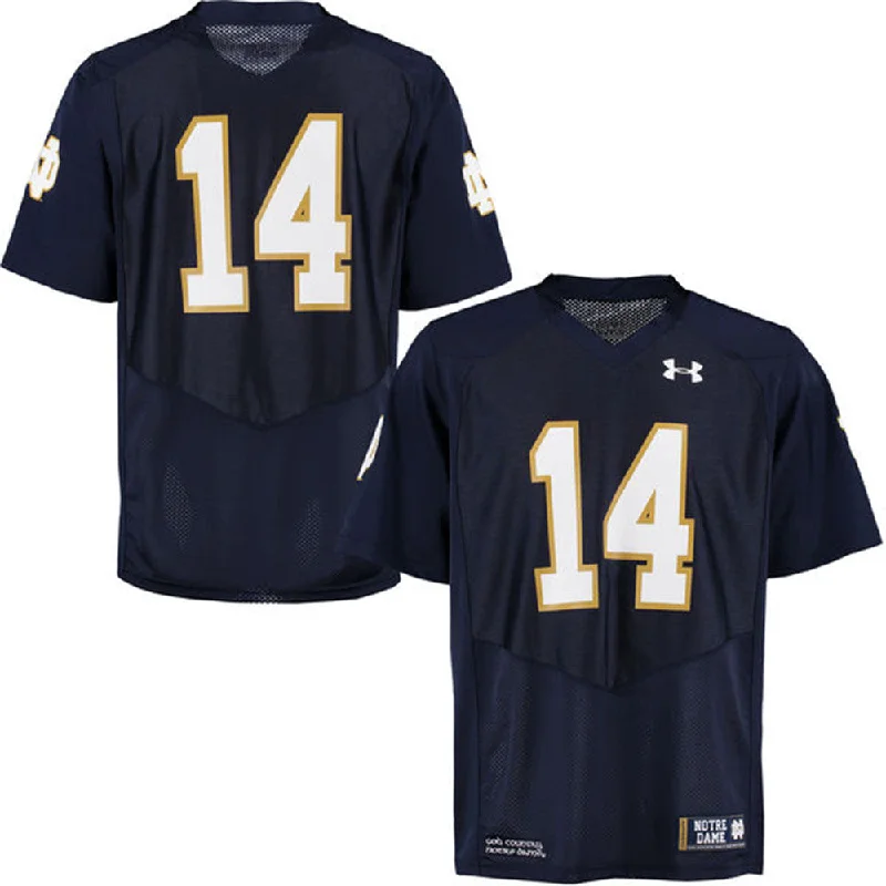 Notre Dame Fighting Irish Under Armour Adult Navy Replica Football Jersey