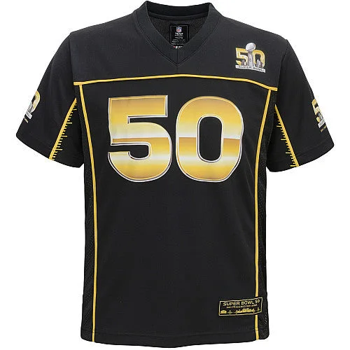 Super Bowl L Youth Black NFL Mid-Tier Jersey