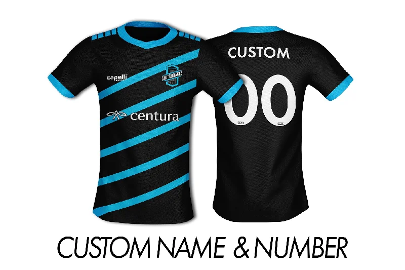 Jersey Black/Cyan Stripes 2021