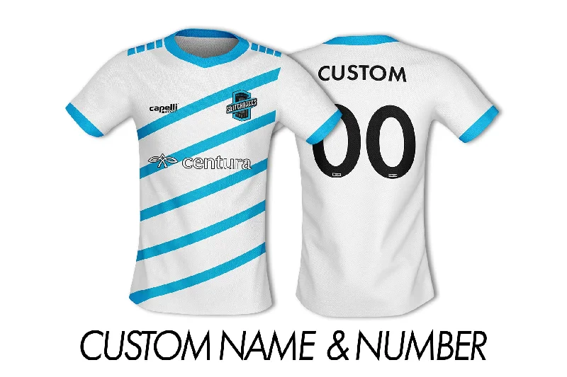 Jersey White/Cyan Stripes 2021