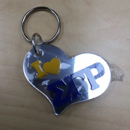 SGRho Heart Shaped Mirror Keychain