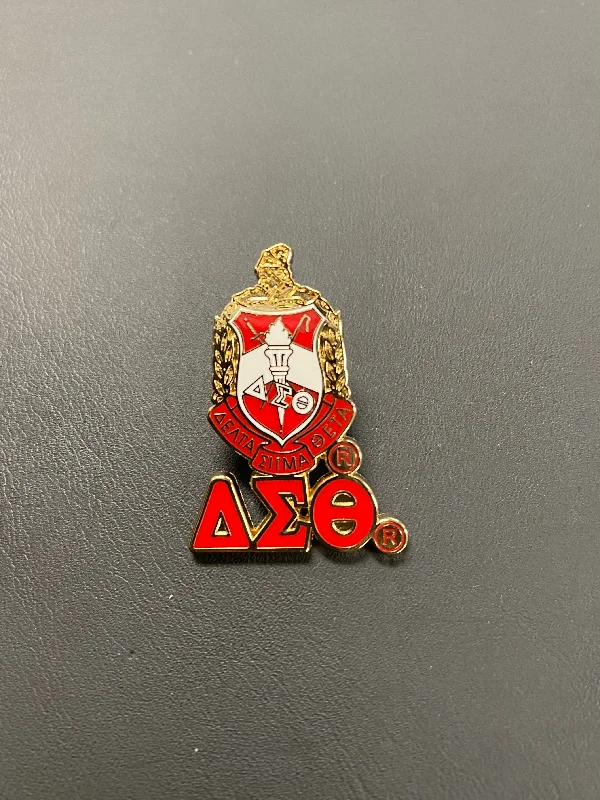 Delta 3-D Shield Pin w/ Letters