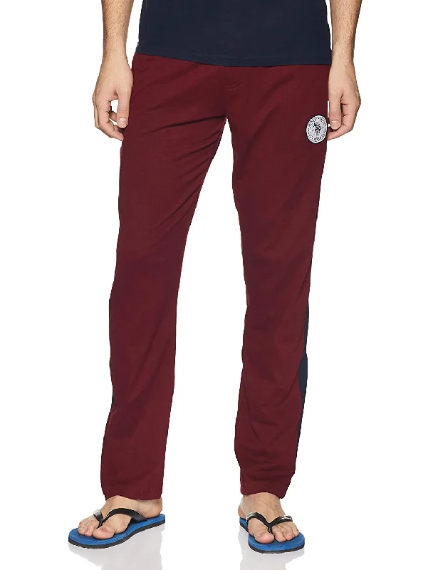 US Polo Assn. Men Cotton Red Lounge Bottom Pajamas Track Pants