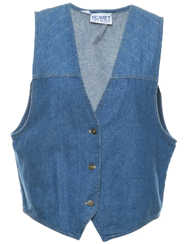 Koret City Blues Denim Jacket Vest - M