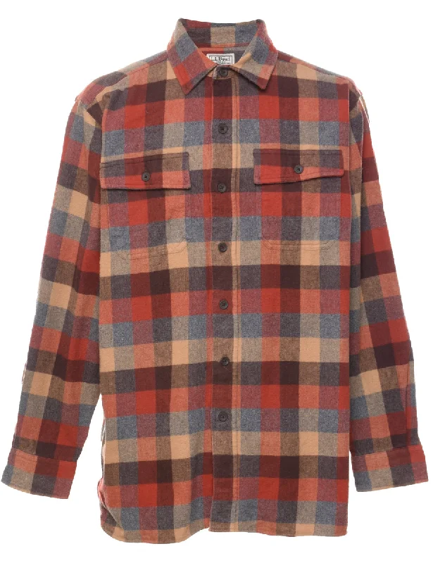 L.L. Bean Checked Shirt - L